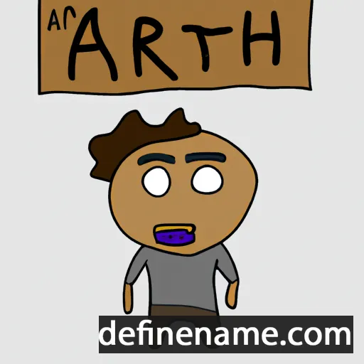 cartoon of the name Arth