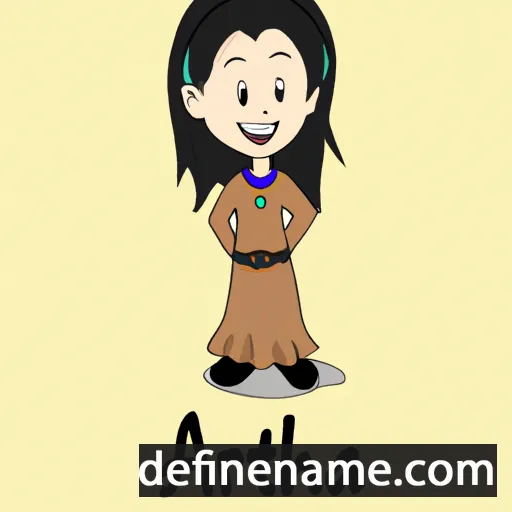 cartoon of the name Artha