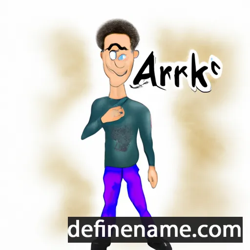 cartoon of the name Arthek