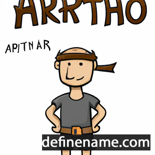 cartoon of the name Arthor