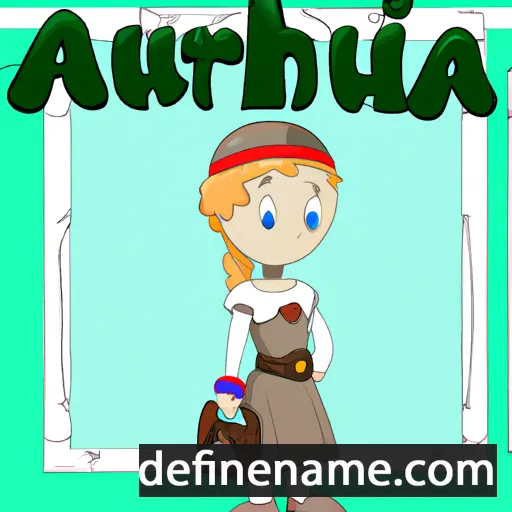 cartoon of the name Arthuria