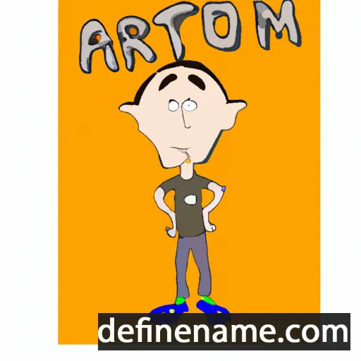 cartoon of the name Artiom