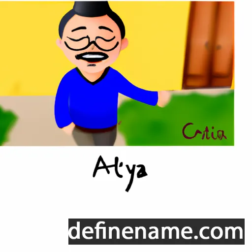 cartoon of the name Artittaya