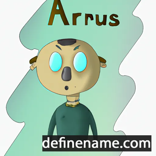 cartoon of the name Artūrė