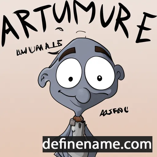 cartoon of the name Artume