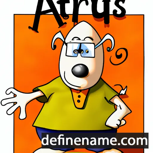 cartoon of the name Artus