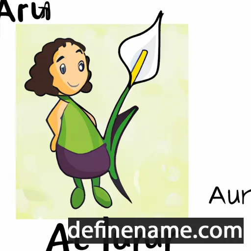 cartoon of the name Arum