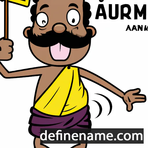 cartoon of the name Arumugam