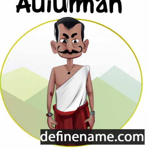 cartoon of the name Arunachalam