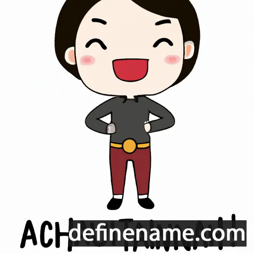 cartoon of the name Arunchai