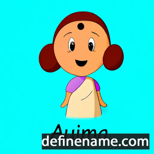 cartoon of the name Arunima