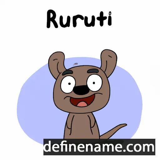 cartoon of the name Arunrat