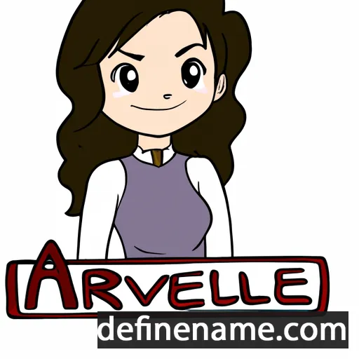 cartoon of the name Arvelle