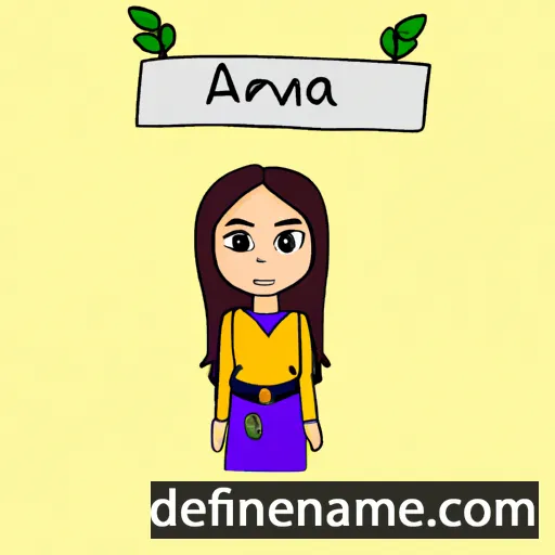 cartoon of the name Arvena