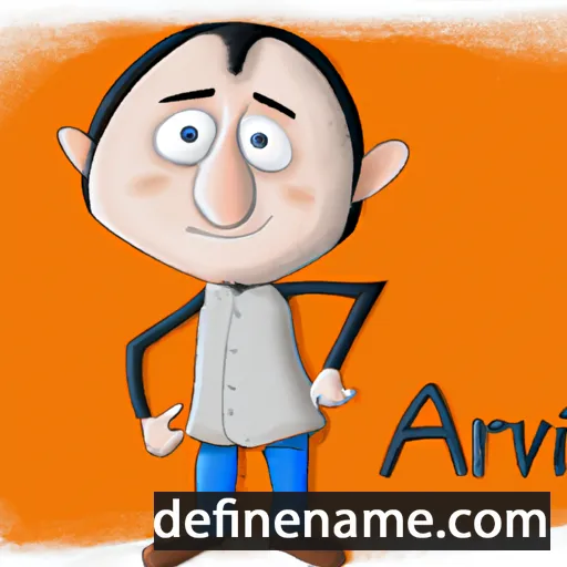 cartoon of the name Arvi