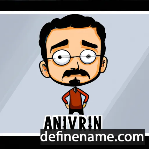 cartoon of the name Arvind