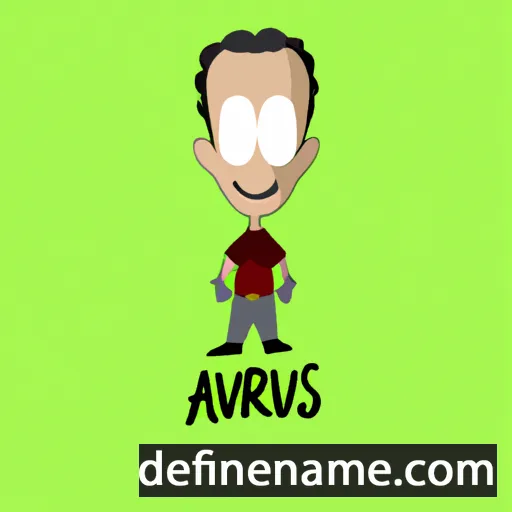 cartoon of the name Arvis