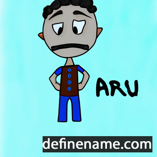 cartoon of the name Arvu