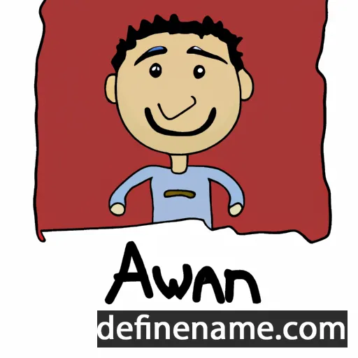 cartoon of the name Arwan