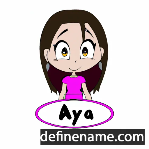 cartoon of the name Arya