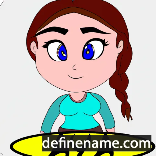 cartoon of the name Arya