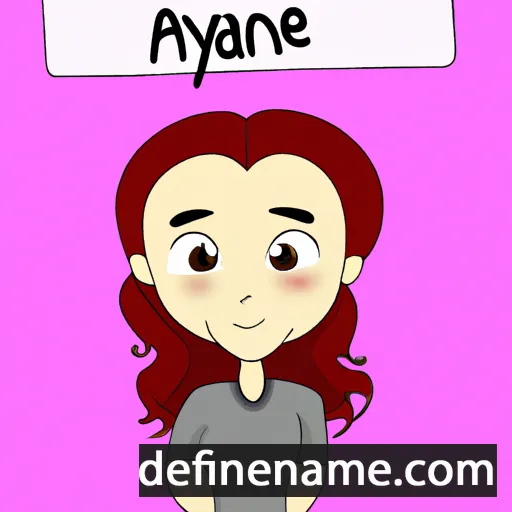 cartoon of the name Aryanne