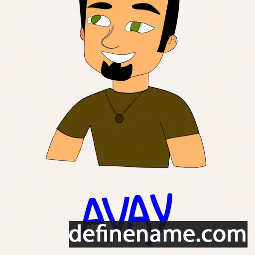 cartoon of the name Aryav