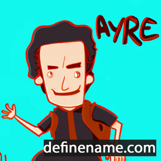 cartoon of the name Arye