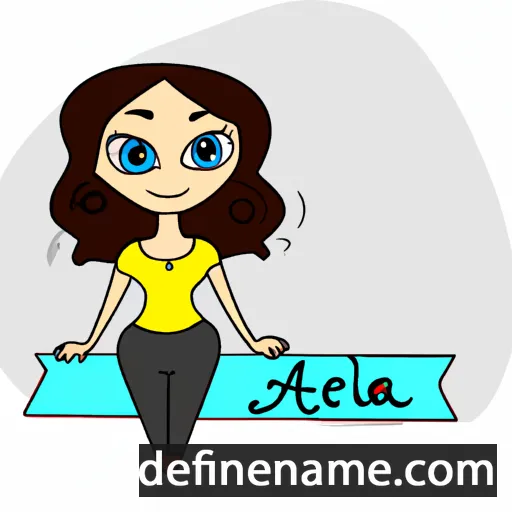 cartoon of the name Aryela