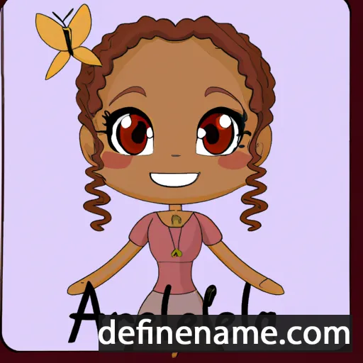 cartoon of the name Aryella