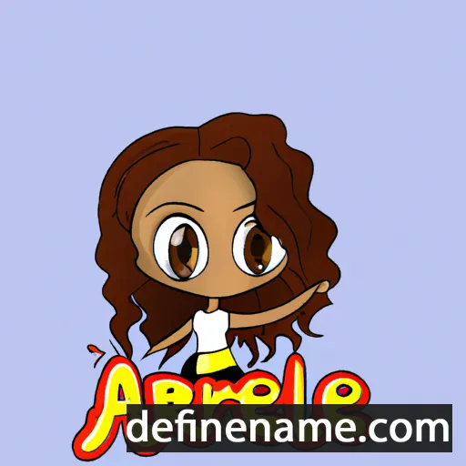 cartoon of the name Aryelle