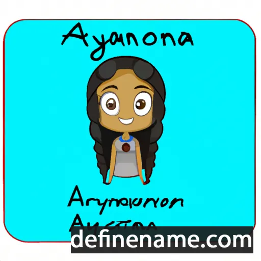 cartoon of the name Aryionna