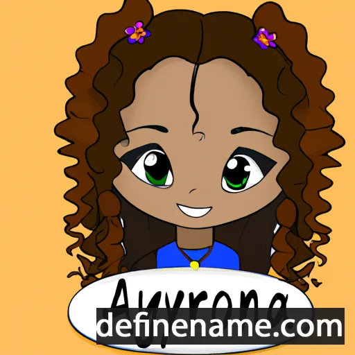 cartoon of the name Aryonna