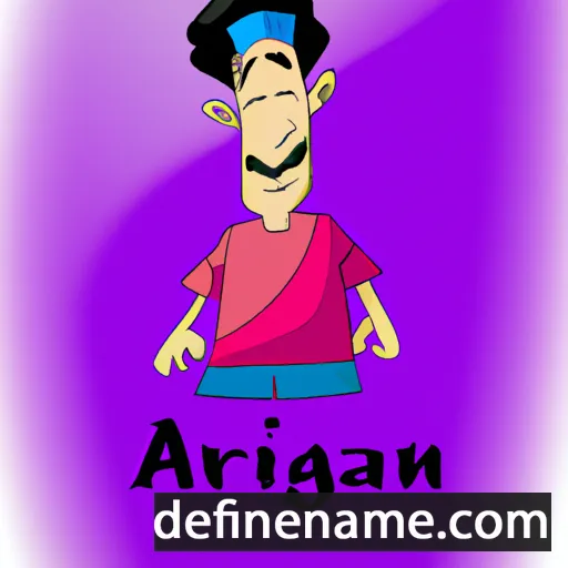 cartoon of the name Arzhang