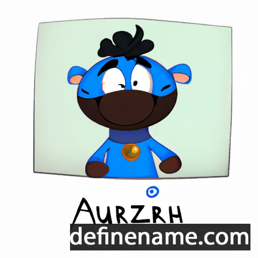 cartoon of the name Arzhur