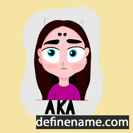 cartoon of the name Aśka