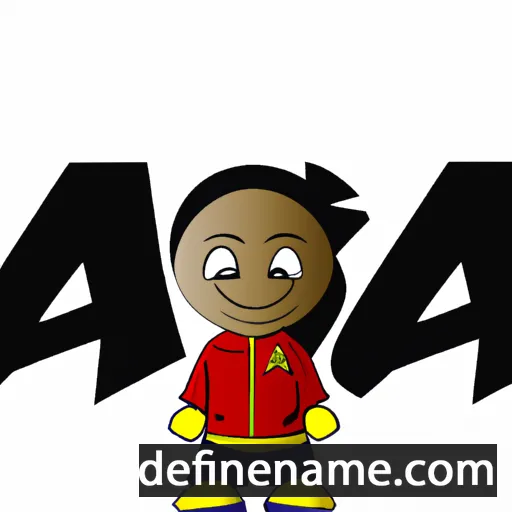 cartoon of the name Asa