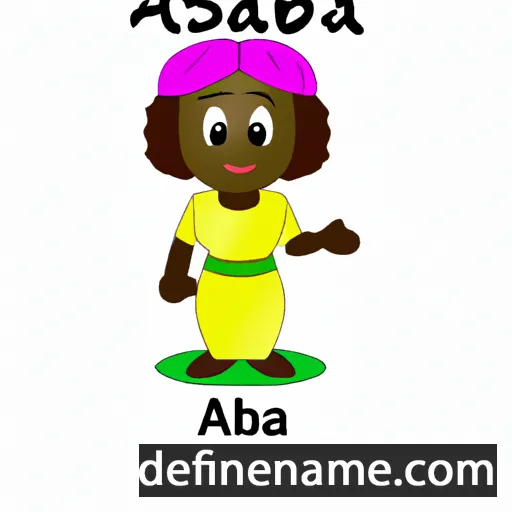 cartoon of the name Asaba