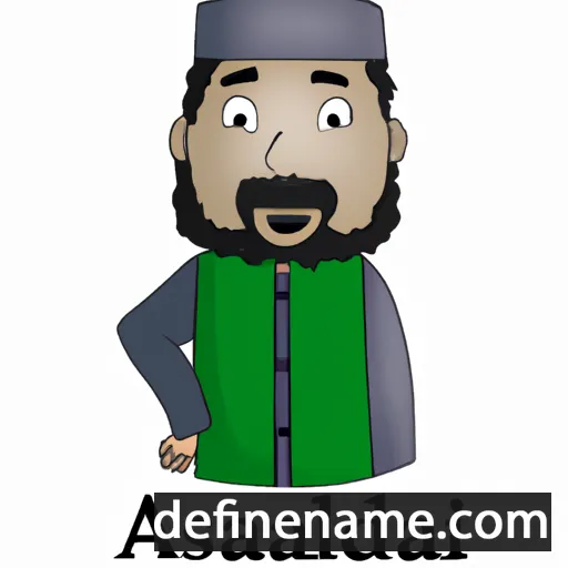 cartoon of the name Asadullah