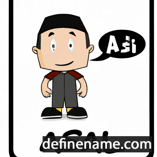 cartoon of the name Asail