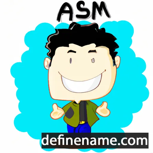 cartoon of the name Asam