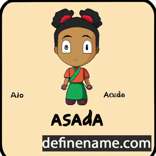 cartoon of the name Asanda