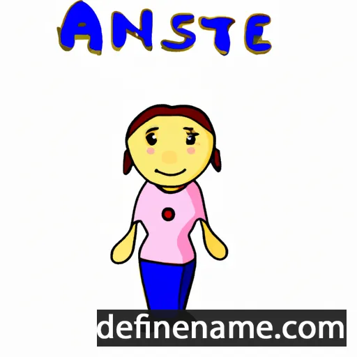 cartoon of the name Asanet