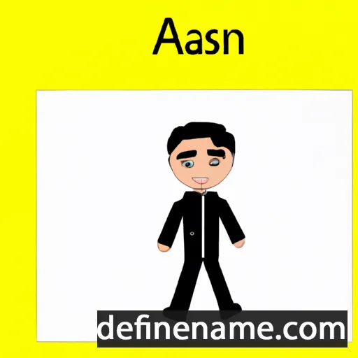 cartoon of the name Asani