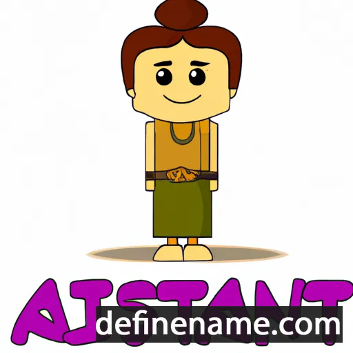 cartoon of the name Asanti