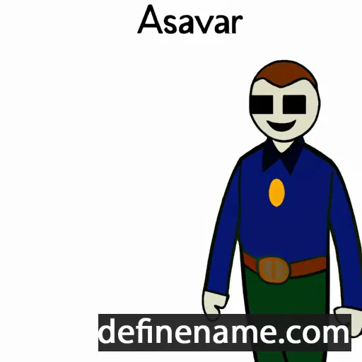 cartoon of the name Asavari