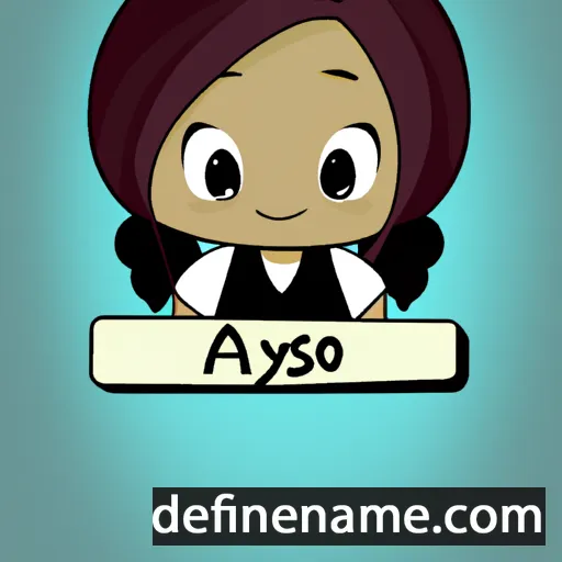 cartoon of the name Asayo