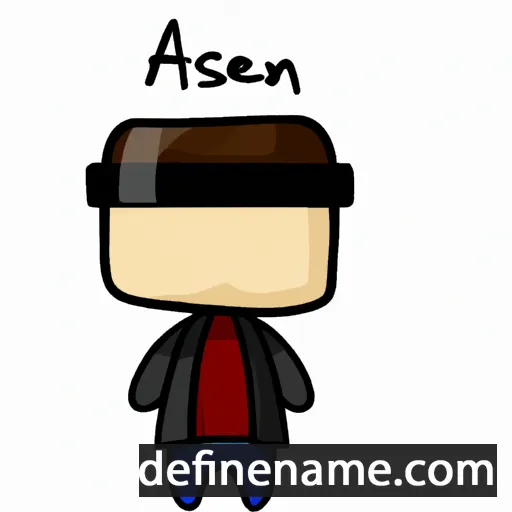 cartoon of the name Ascen