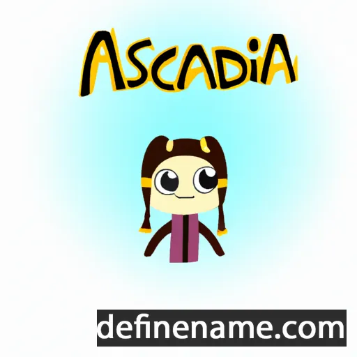 cartoon of the name Ascenda