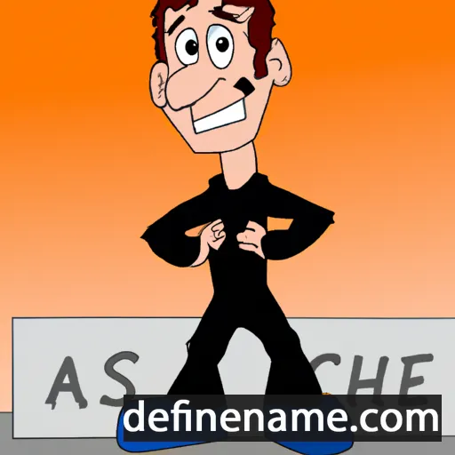 cartoon of the name Ascher